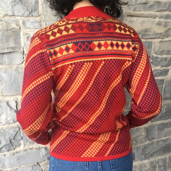 Camela Geometric Print Wool Sweater - Picture 3 of 8